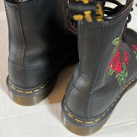 DOC MARTENS 1460 VONDA FLORAL LEATHER LACE UP BOOTS Size 6 - Picture 7 of 11